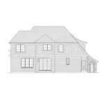 Shingle House Plan Rear Elevation - Greenwich Lane European Home 065D-0424 - Search House Plans and More