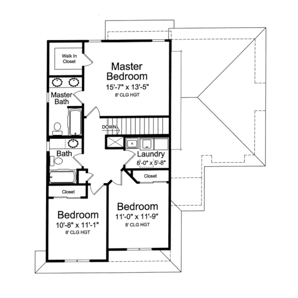 Cabin & Cottage House Plan Second Floor - Cottage Groves Two-Story Home 065D-0430 - Search House Plans and More