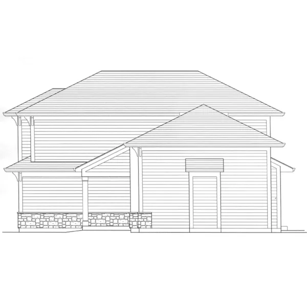 Cabin & Cottage House Plan Right Elevation - Cottage Groves Two-Story Home 065D-0430 - Search House Plans and More