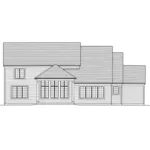 Traditional House Plan Rear Elevation - Green Briar Traditional Home 065D-0432 - Search House Plans and More