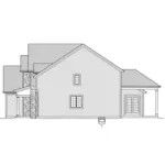 Traditional House Plan Right Elevation - Green Briar Traditional Home 065D-0432 - Search House Plans and More