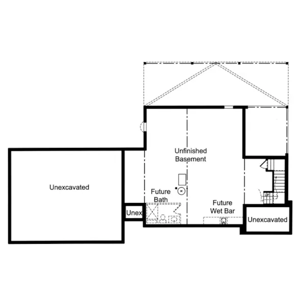 Vacation House Plan Fondation Photo - Crystal Bay Craftsman Home 065D-0433 - Shop House Plans and More