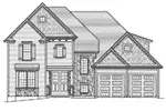 Craftsman House Plan Front Elevation - Apple Wood Traditional Home 065D-0436 - Shop House Plans and More