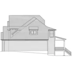 Craftsman House Plan Right Elevation - Apple Wood Traditional Home 065D-0436 - Shop House Plans and More