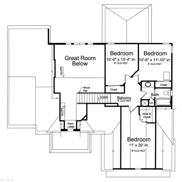 European House Plan Second Floor - Saybrook Bay Craftsman Home 065D-0437 - Shop House Plans and More