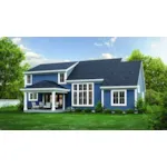 European House Plan Rear Elevation - Saybrook Bay Craftsman Home 065D-0437 - Shop House Plans and More