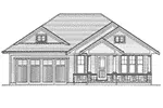 Arts & Crafts House Plan Front Elevation - Addison Creek Ranch Home 065D-0440 - Shop House Plans and More