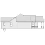 Arts & Crafts House Plan Left Elevation - Addison Creek Ranch Home 065D-0440 - Shop House Plans and More