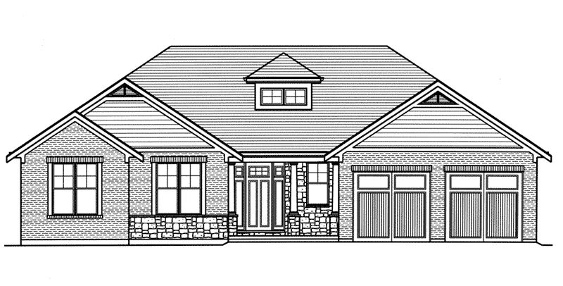 Rustic House Plan Front Elevation - 065D-0441 - Shop House Plans and More