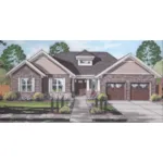 Traditional House Plan Front of Home - Portland Hill Ranch Home 065D-0441 - Shop House Plans and More