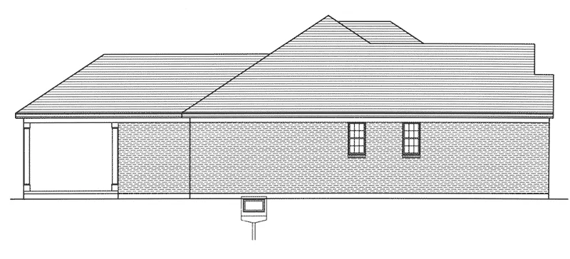 Craftsman House Plan Left Elevation - 065D-0441 - Shop House Plans and More