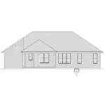 Traditional House Plan Rear Elevation - Portland Hill Ranch Home 065D-0441 - Shop House Plans and More