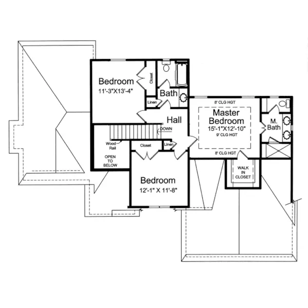 European House Plan Second Floor - Groveport Ranch Home 065D-0442 - Shop House Plans and More