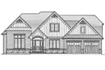 European House Plan Front Elevation - Groveport Ranch Home 065D-0442 - Shop House Plans and More