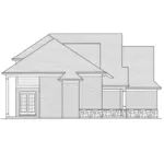 European House Plan Left Elevation - Groveport Ranch Home 065D-0442 - Shop House Plans and More