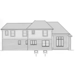 European House Plan Rear Elevation - Groveport Ranch Home 065D-0442 - Shop House Plans and More