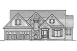 Rustic House Plan Front Elevation - Elder Berry Craftsman Home 065D-0444 - Shop House Plans and More