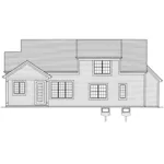 Rustic House Plan Rear Elevation - Elder Berry Craftsman Home 065D-0444 - Shop House Plans and More