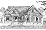 Country House Plan Front Elevation - Regents Park Craftsman Home 065D-0466 | House Plans and More