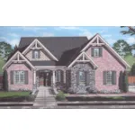 Country House Plan Front of Home - Regents Park Craftsman Home 065D-0466 | House Plans and More