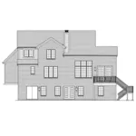 Country House Plan Rear Elevation - Regents Park Craftsman Home 065D-0466 | House Plans and More