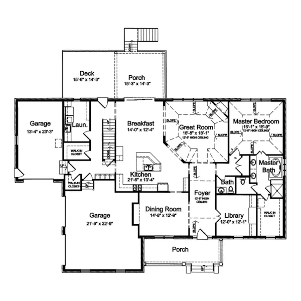 Cape Cod & New England House Plan First Floor - Dorisanne Country Home 065S-0027 - Search House Plans and More