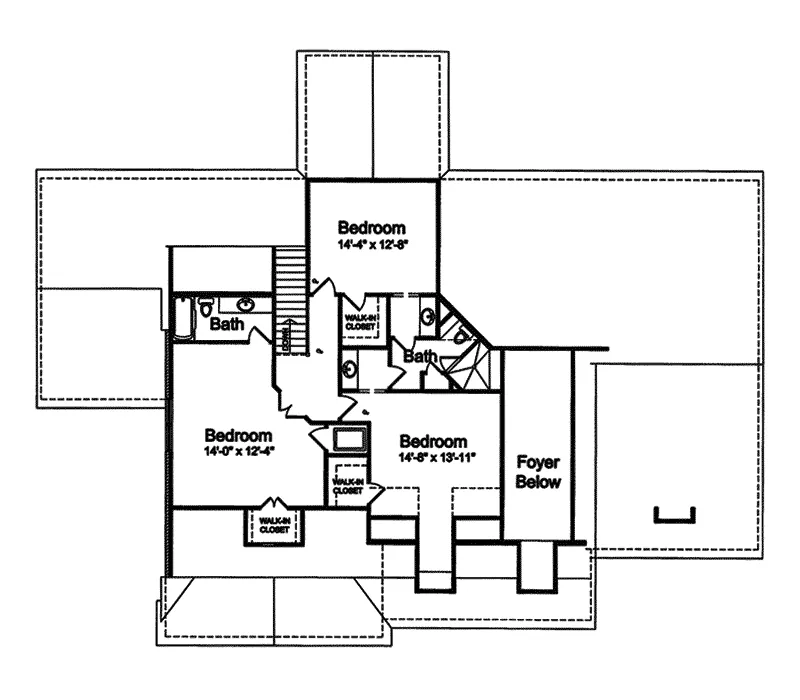 Country House Plan Second Floor - Dorisanne Country Home 065S-0027 - Search House Plans and More