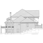 Southern Plantation House Plan Left Elevation - Hominy Lake Luxury  Home 065S-0029 - Search House Plans and More