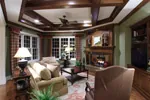 Traditional House Plan Family Room Photo 02 - Ellsworth Hall Two-Story Home 065S-0032 - Search House Plans and More