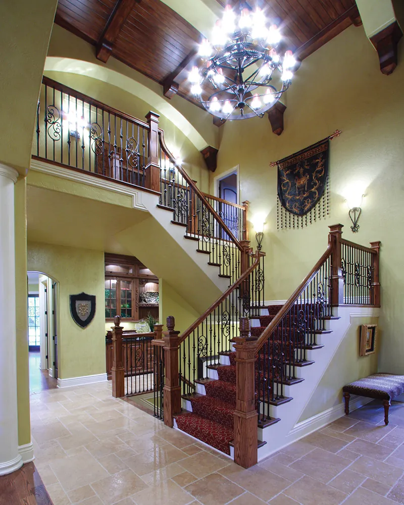 Luxury House Plan Stairs Photo - Cadazan Luxury Home 065S-0034 - Search House Plans and More