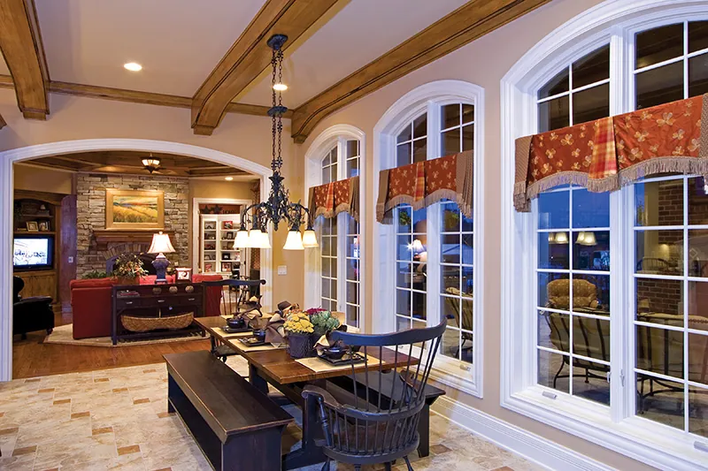 European House Plan Breakfast Room Photo 01 - Arreton Manor Luxury Home 065S-0038 - Search House Plans and More