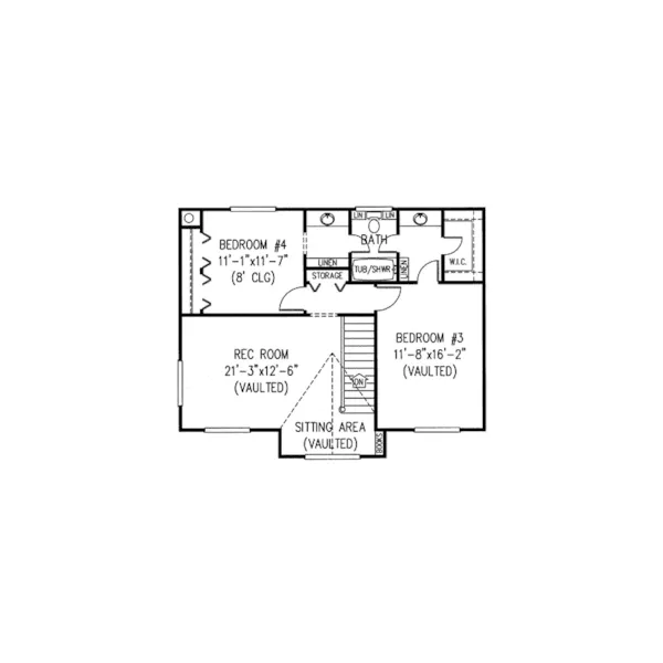 Country House Plan Second Floor - Lunenburg Lake Farmhouse 067D-0008 - Shop House Plans and More