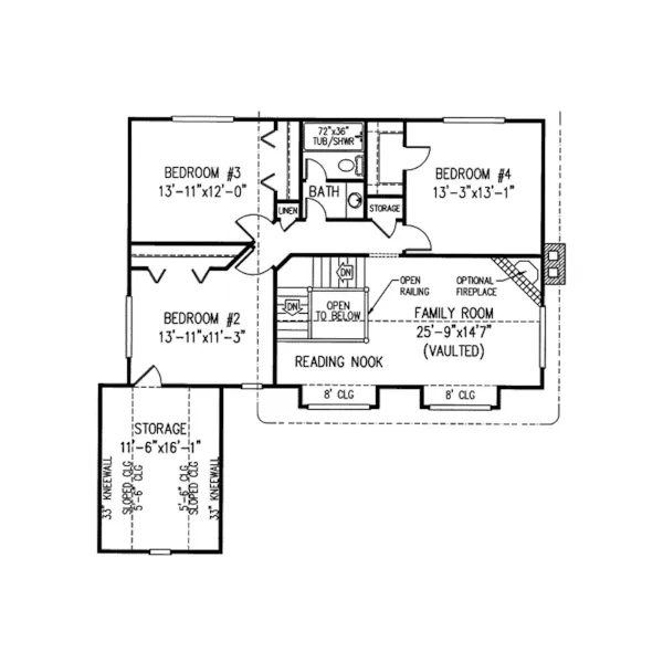 Southern House Plan Second Floor - Howard Hill Country  Home 067D-0010 - Search House Plans and More