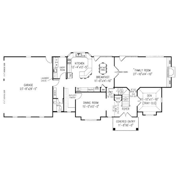 Contemporary House Plan First Floor - Boriss Spanish Style Home 067D-0012 - Search House Plans and More