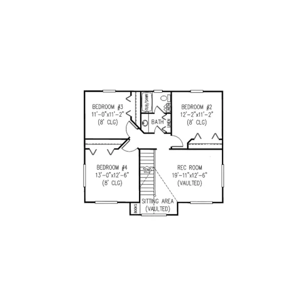 Country House Plan Second Floor - Shellburne Country Farmhouse 067D-0015 - Shop House Plans and More