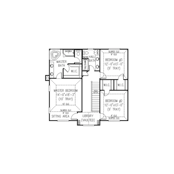 Traditional House Plan Second Floor - Hammonton Country Farmhouse 067D-0016 - Search House Plans and More