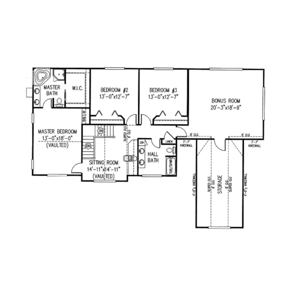 Country House Plan Second Floor - Middleham Country Home 067D-0020 - Shop House Plans and More