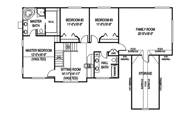 Country House Plan Second Floor - Dobbin Place Country Home 067D-0032 - Search House Plans and More