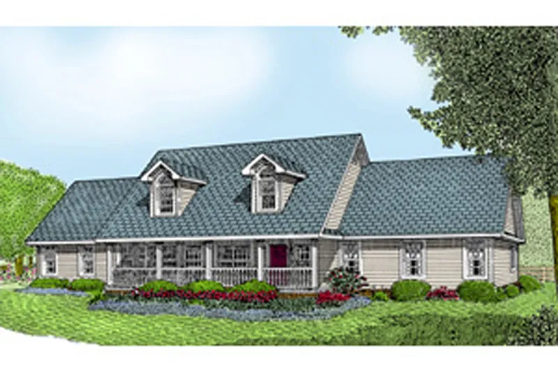 Country House Plan Front of Home - Lucille Country Home 067D-0050 - Shop House Plans and More