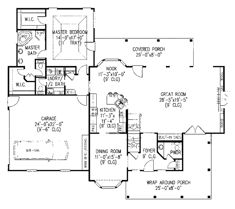 Country House Plan First Floor - Pennridge Victorian Farmhouse 067D-0055 - Shop House Plans and More