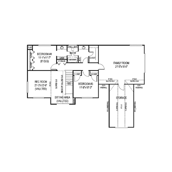 Victorian House Plan Second Floor - Estevan Farm Country Home 067D-0056 - Search House Plans and More