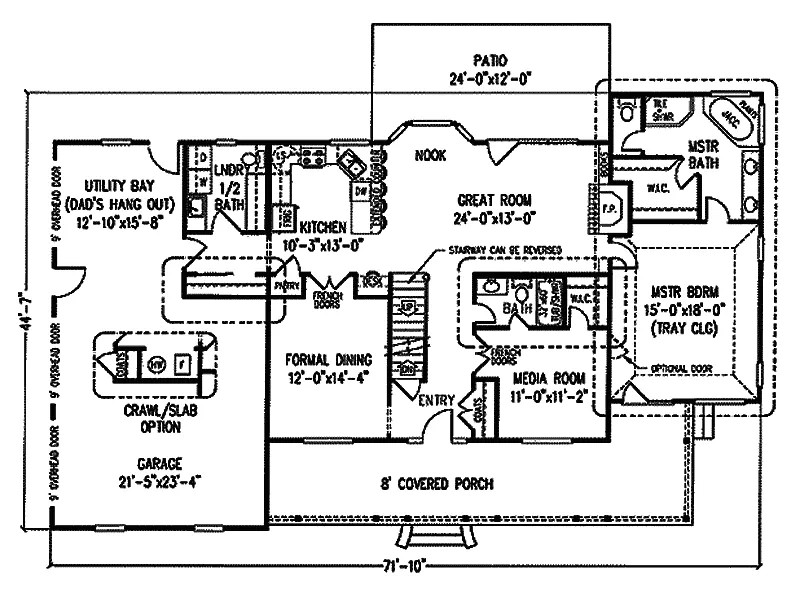 Victorian House Plan First Floor - Brant Country Farmhouse 067D-0059 - Search House Plans and More