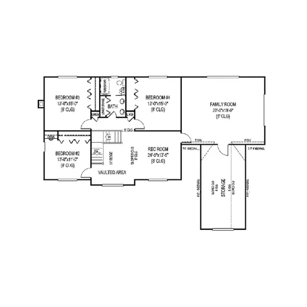 Traditional House Plan Second Floor - Owendale Country Farmhouse 067D-0063 - Shop House Plans and More