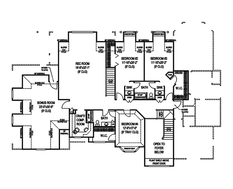 European House Plan Second Floor - Danzig European Luxury Home 067S-0002 - Search House Plans and More