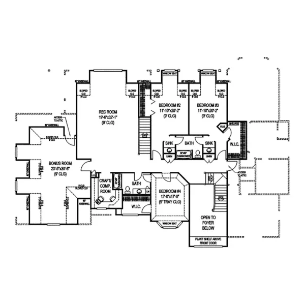 European House Plan Second Floor - Danzig European Luxury Home 067S-0002 - Search House Plans and More