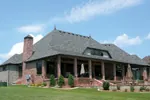 European House Plan Rear Photo 01 - Pomeroy Manor Luxury Home 067S-0004 - Shop House Plans and More