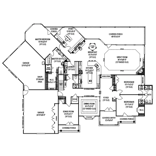 Traditional House Plan First Floor - Holstein Manor Luxury Home 067S-0005 - Search House Plans and More