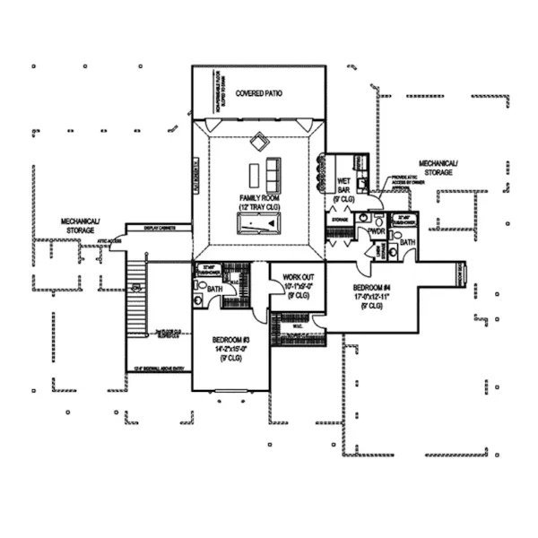 Contemporary House Plan Second Floor - Tamworth Manor Luxury Home 067S-0006 - Shop House Plans and More