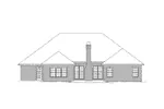 Ranch House Plan Rear Elevation - Rosebriar European Home 068D-0001 - Shop House Plans and More