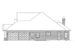 Ranch House Plan Right Elevation - Rosebriar European Home 068D-0001 - Shop House Plans and More